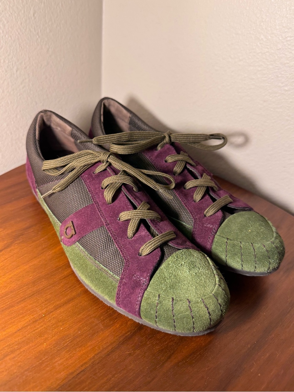 Ferragamo Suede Leather Sneakers Size 7